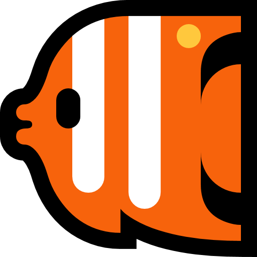 Tropical Fish as drawn by Microsoft in Windows 10 Fall Creators Update