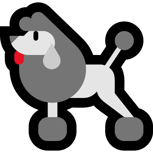 Poodle as drawn by Microsoft in Windows 10 Fall Creators Update