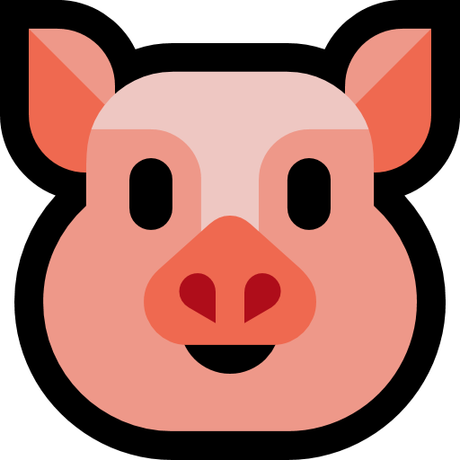 Pig Face as drawn by Microsoft in Windows 10 Fall Creators Update