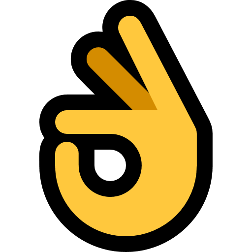 OK Hand as drawn by Microsoft in Windows 10 Fall Creators Update