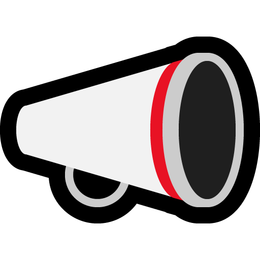 Megaphone as drawn by Microsoft in Windows 10 Fall Creators Update