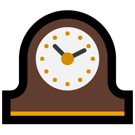 Mantelpiece Clock as drawn by Microsoft in Windows 10 Fall Creators Update