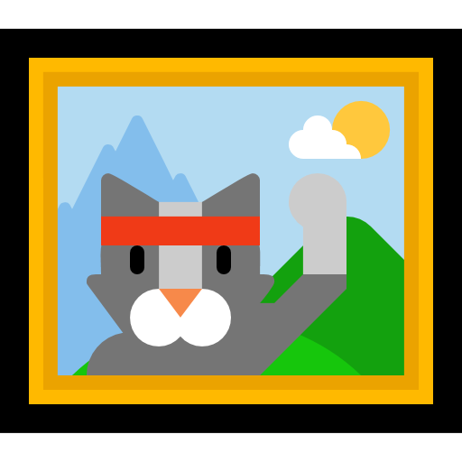 Framed Picture as drawn by Microsoft in Windows 10 Fall Creators Update