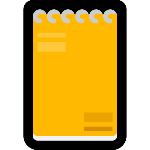 Spiral Notepad as drawn by Microsoft in Windows 10 Fall Creators Update