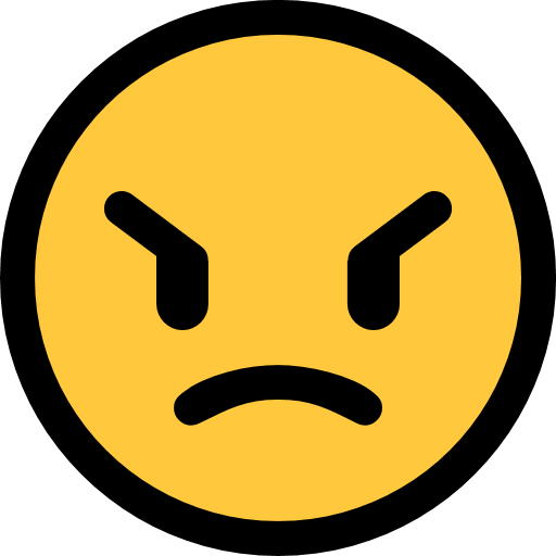Angry Face as drawn by Microsoft in Windows 10 Fall Creators Update