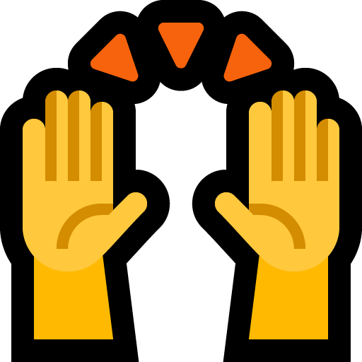 Raising Hands as drawn by Microsoft in Windows 10 Fall Creators Update