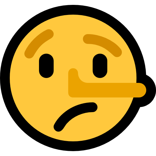 Faccina Bugiarda as drawn by Microsoft in Windows 10 Fall Creators Update