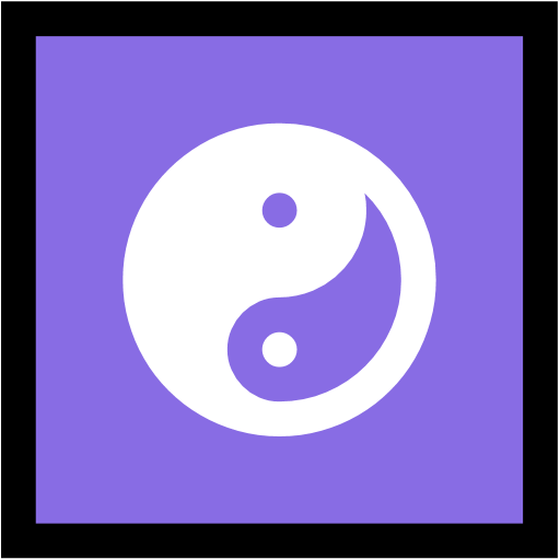 Yin Yang as drawn by Microsoft in Windows 10 Fall Creators Update