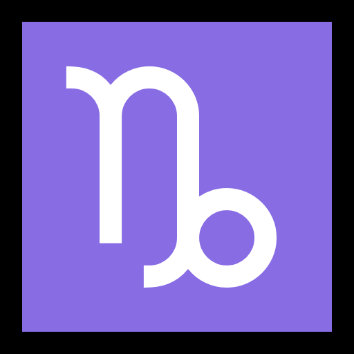 Capricorn as drawn by Microsoft in Windows 10 Fall Creators Update