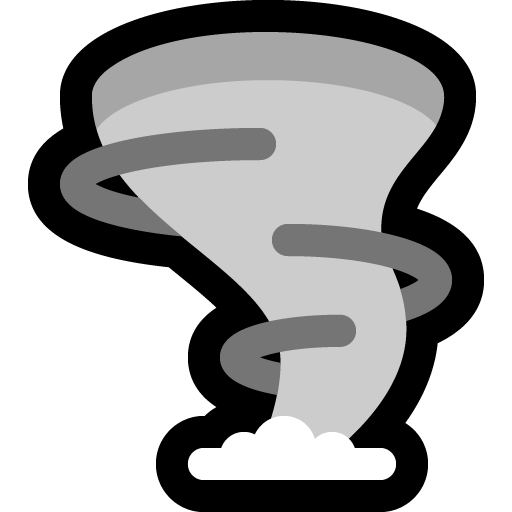 Tornado as drawn by Microsoft in Windows 10 May 2019 Update