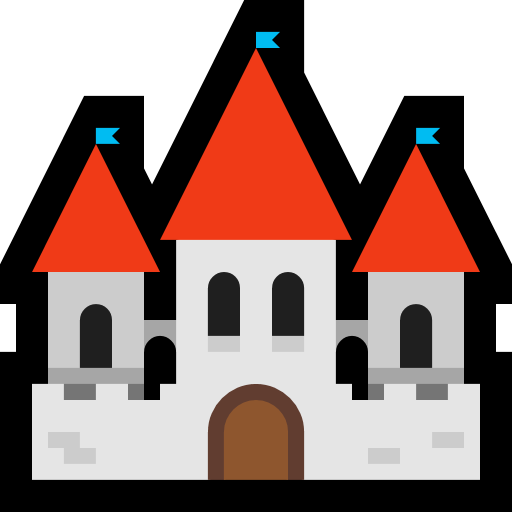 Castle as drawn by Microsoft in Windows 10 May 2019 Update