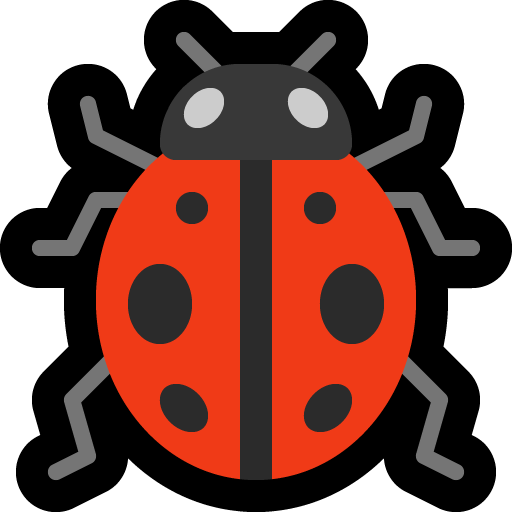 Lady Beetle as drawn by Microsoft in Windows 10 May 2019 Update