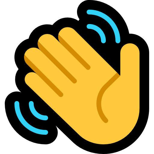 Waving Hand as drawn by Microsoft in Windows 10 May 2019 Update