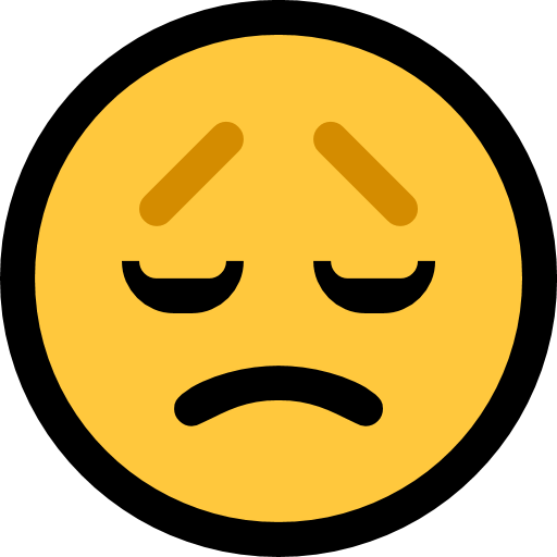 Disappointed Face as drawn by Microsoft in Windows 10 May 2019 Update