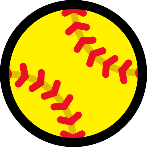 Softball as drawn by Microsoft in Windows 10 May 2019 Update