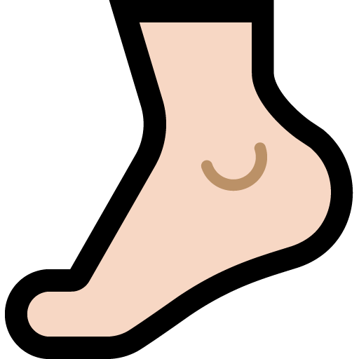 foot: light skin tone — Microsoft