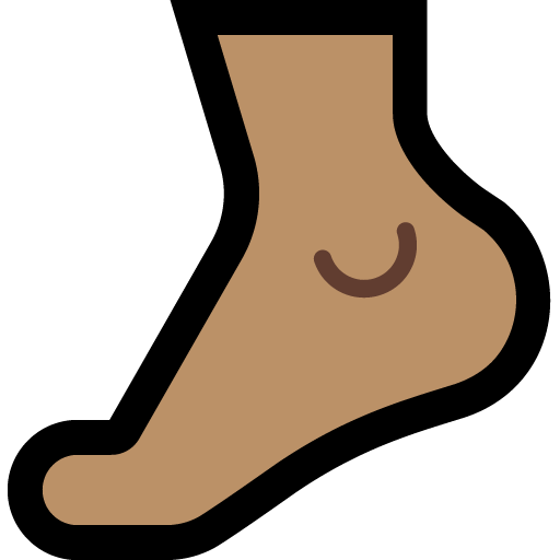 foot: medium skin tone — Microsoft