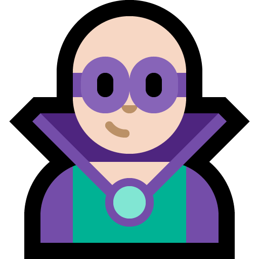man supervillain: light skin tone — Microsoft