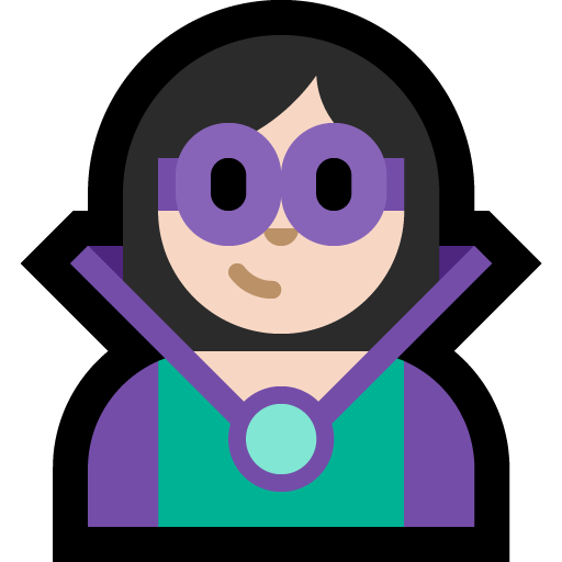 supervillain: light skin tone — Microsoft