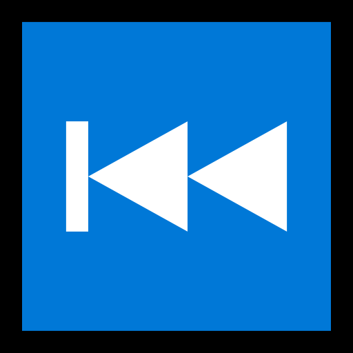 Last Track Button as drawn by Microsoft in Windows 10 May 2019 Update