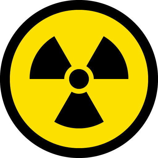 Radioactive as drawn by Microsoft in Windows 10 May 2019 Update