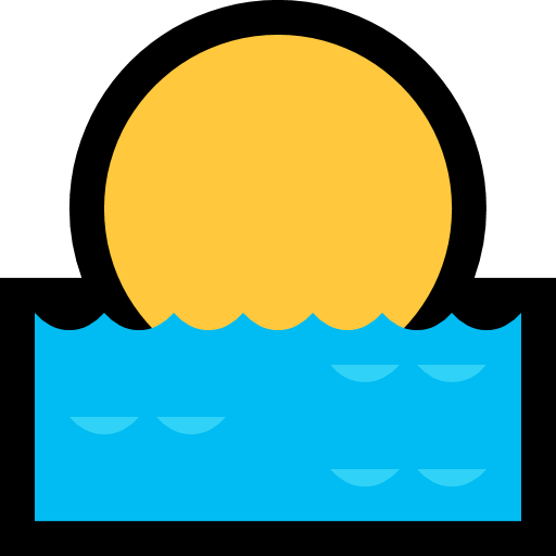 Sunrise as drawn by Microsoft in Windows 10 October 2018 Update