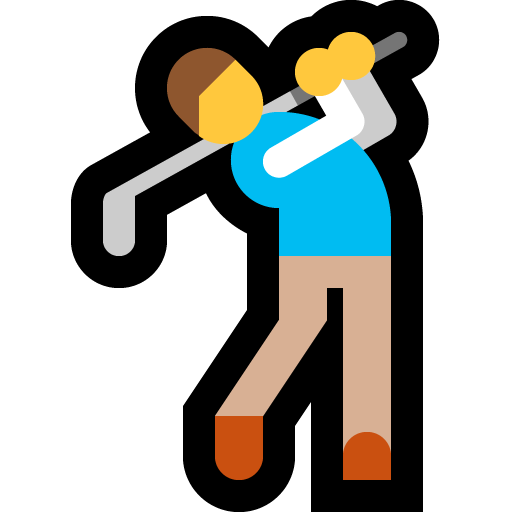 Person Golfing as drawn by Microsoft in Windows 10 October 2018 Update