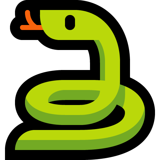 Snake as drawn by Microsoft in Windows 10 October 2018 Update