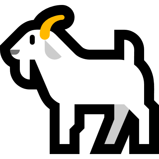 Goat as drawn by Microsoft in Windows 10 October 2018 Update