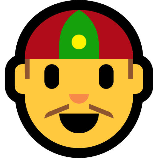 Person with Skullcap as drawn by Microsoft in Windows 10 October 2018 Update