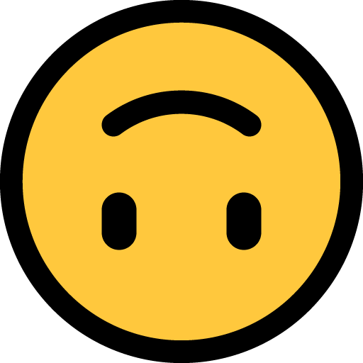 Faccina Sottosopra as drawn by Microsoft in Windows 10 October 2018 Update