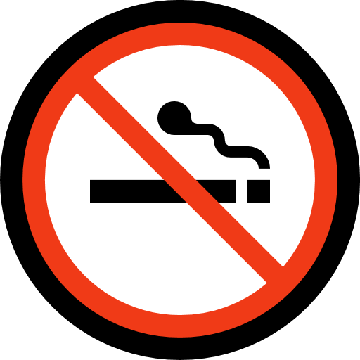 No Smoking as drawn by Microsoft in Windows 10 October 2018 Update