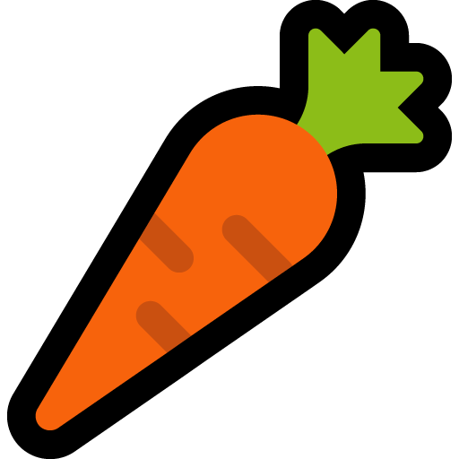 Carrot as drawn by Microsoft in Windows 10 October 2018 Update