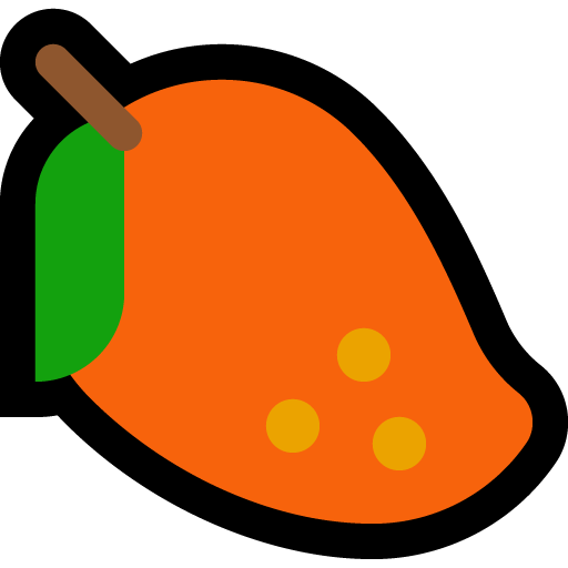 Mango as drawn by Microsoft in Windows 10 October 2018 Update