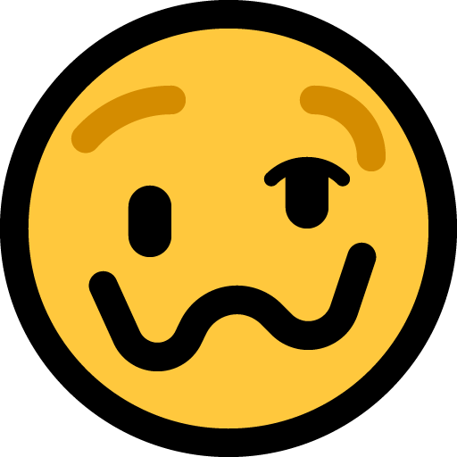 Schwindeliges Gesicht as drawn by Microsoft in Windows 10 October 2018 Update