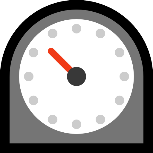 Timer Clock as drawn by Microsoft in Windows 10 October 2018 Update