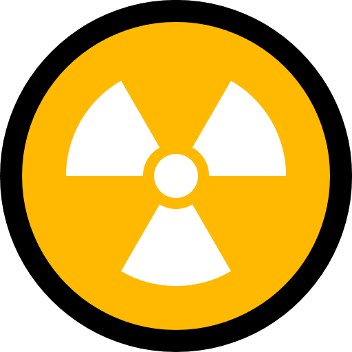 Radioactive as drawn by Microsoft in Windows 10 October 2018 Update