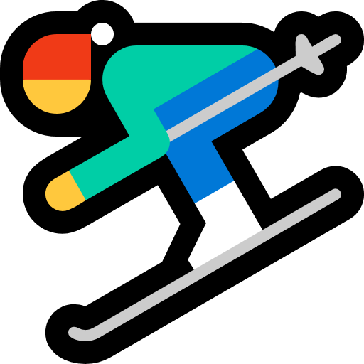 Skier as drawn by Microsoft in Windows 10 October 2018 Update