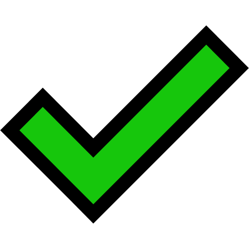 Check Mark as drawn by Microsoft in Windows 10 October 2018 Update