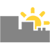 Sunset as drawn by Microsoft in Windows 10
