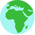 Globe Showing Europe-Africa, the design in this release