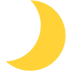 Crescent Moon as drawn by Microsoft in Windows 10