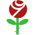 Rose as drawn by Microsoft in Windows 10