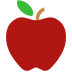 Red Apple as drawn by Microsoft in Windows 10