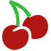 Cherries as drawn by Microsoft in Windows 10
