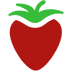 Strawberry as drawn by Microsoft in Windows 10