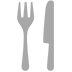 Fork and Knife as drawn by Microsoft in Windows 10