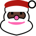 Santa Claus: dark skin tone — Microsoft