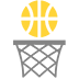 Basketball as drawn by Microsoft in Windows 10