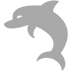 Dolphin as drawn by Microsoft in Windows 10